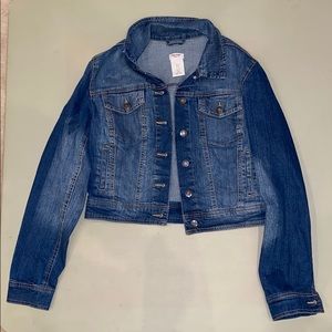 Cropped jean jacket